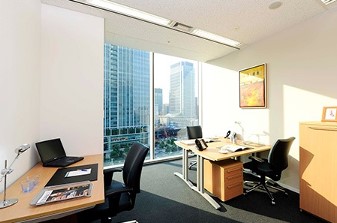 Inside a small office